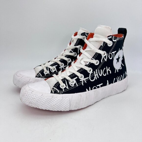 Converse Chuck Taylor Not a Chuck Unt1t3ld Black Kid Shoes 266514C Size 5.5 - Picture 1 of 12
